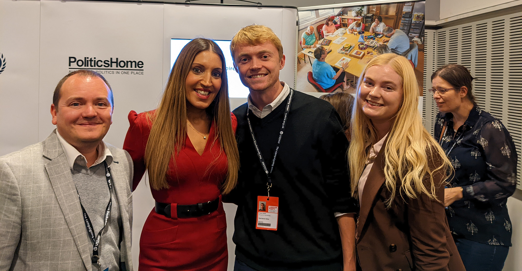 Martin Bell, BACP; Dr Rosena Allin-Khan MP; Adam Jones, UKCP Policy and Public Affairs Manager; Ellen Dunn, UKCP Senior Research and Policy Officer.